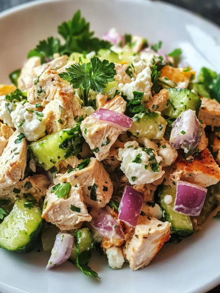 Savory High Protein Chicken Salad with Cottage Cheese Delight